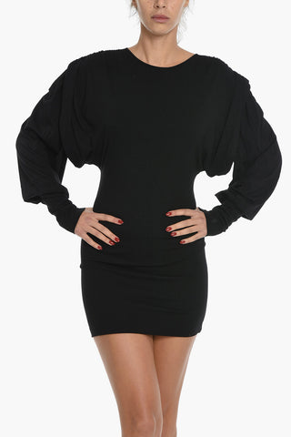 Batwing Sleeved QUINN Jersey Minidress 