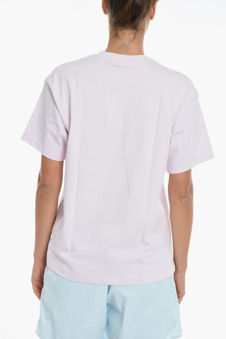 HUMAN RACE Solid Color Crew-neck T-Shirt