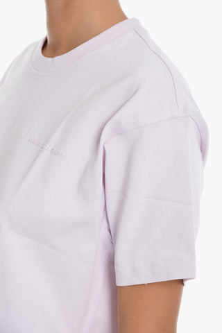 HUMAN RACE Solid Color Crew-neck T-Shirt
