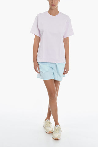 HUMAN RACE Solid Color Crew-neck T-Shirt
