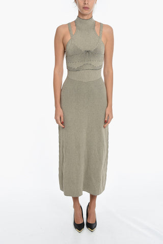 Ribbed MACON Bodycon Dress with Removable Top