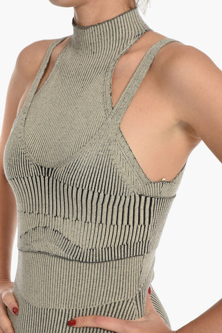 Ribbed MACON Bodycon Dress with Removable Top