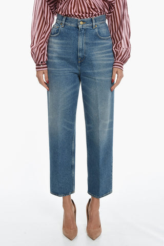Mid Wash COLUMBUS Mom Fit Denims 22cm