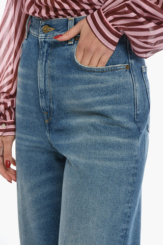 Mid Wash COLUMBUS Mom Fit Denims 22cm
