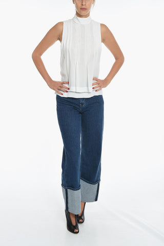 Turtleneck Silk Blouse