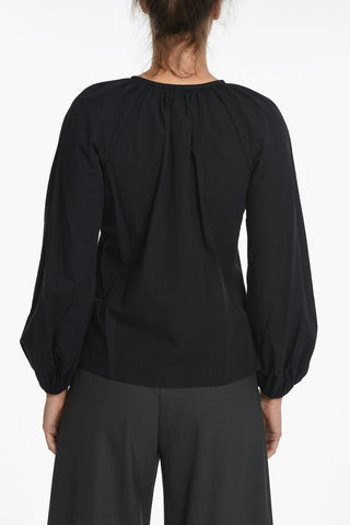 Blusa Girocollo in Tinta Unita 
