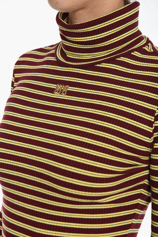 Turtle-neck Striped SONIC Bodycon Dress