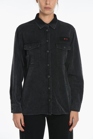 Utility Pocket Denim Shirt