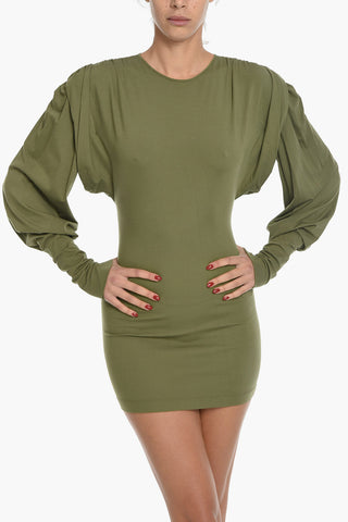 Batwing Sleeved QUINN Jersey Minidress 