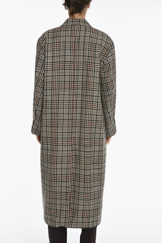 Houndstooth Motif  WANDA Double Breast Coat