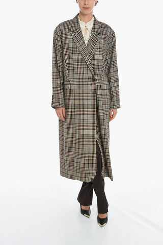 Houndstooth Motif  WANDA Double Breast Coat