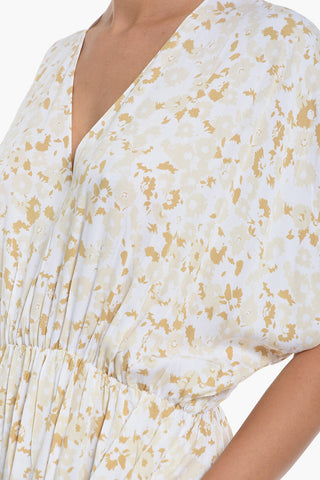 Bedrucktes Maxi Ausgestelltes Kleid ANDINA