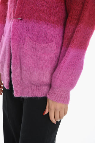 ETOILE Mohair-blend DANA Cardigan in Gradient Effect