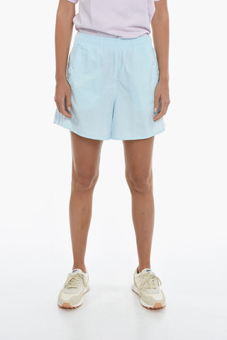 Nylon Shorts with Contrasting Side Bands