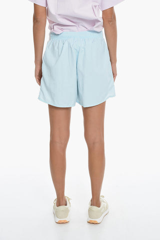 Nylon Shorts with Contrasting Side Bands