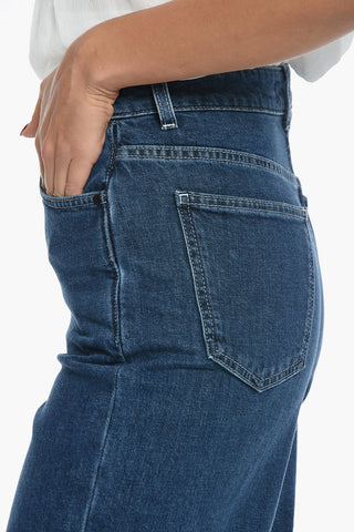 Cuffed Hem Straight Fit Jeans 25cm