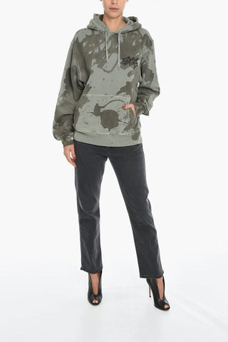 Camouflage Motif Brushed Cotton Hoodie