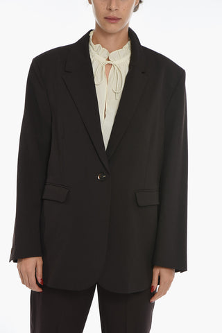 Giacca HAVEN Oversize a 1-Bottoni con Tasca ad Aletta