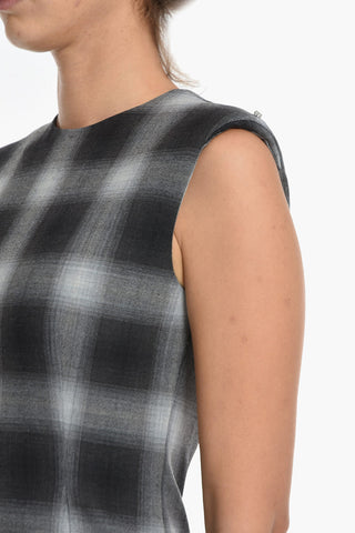 Lined VEGGIA Sheath Dress with Padded Shoulder