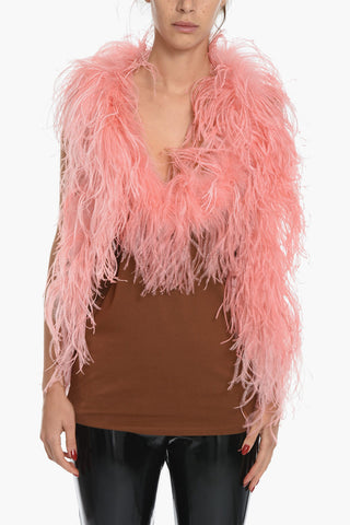 Ostrich Feather SIENNA Tank Top