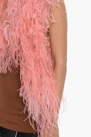 Ostrich Feather SIENNA Tank Top