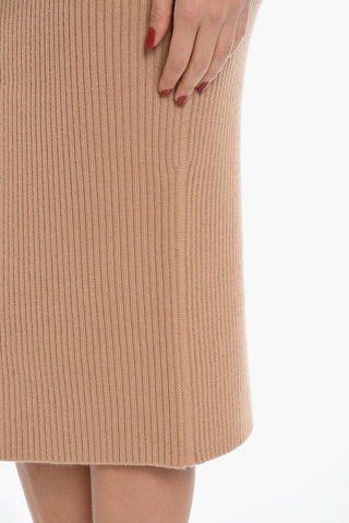 Longuette in Misto Cashmere a Costine A Vita Alta