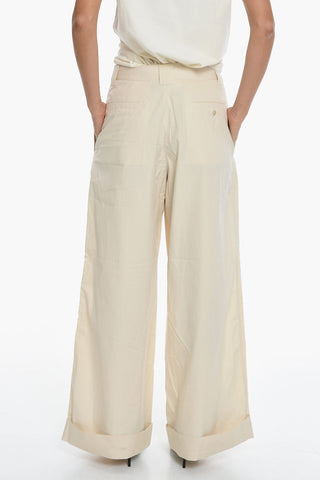 Pantaloni Svasati A Doppia Pince