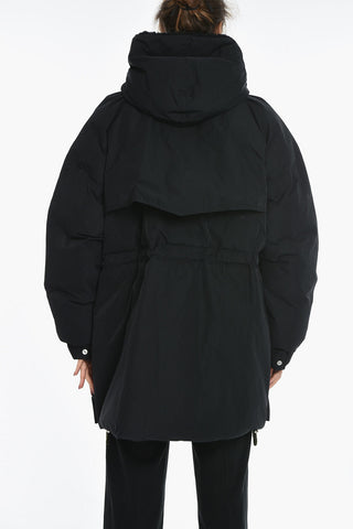 Parka Imbottito con Coulisse e Cappuccio