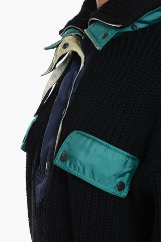 Pullover a Collo Alto DEMPSTER con Dettagli in Nylon