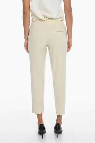 DRawstringon the Waist HOYS Single Pleated Pants