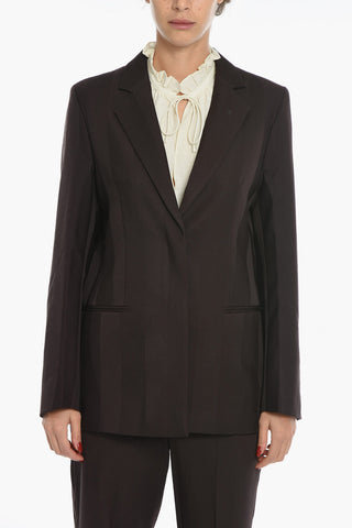 Jacquard Wool Striped Blazer