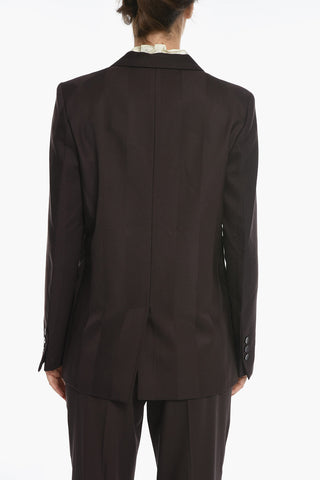 Jacquard Wool Striped Blazer