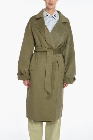 Wool Blend ELISA Coat with Belt
