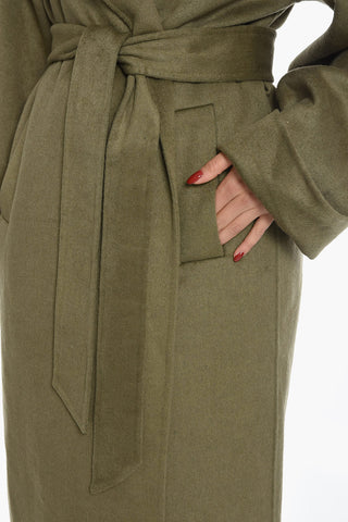 Wool Blend ELISA Coat with Belt