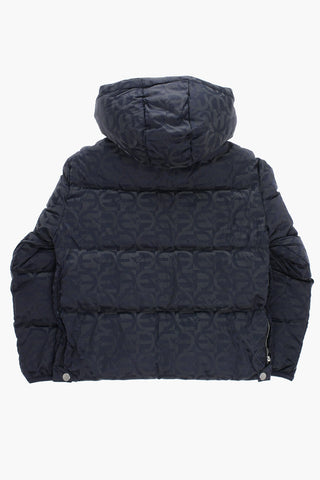 EMPORIO All-Over Logo Nylon Down Jacket