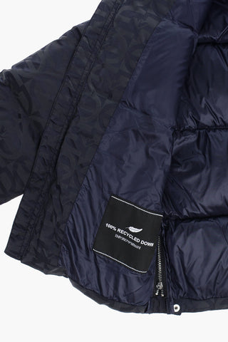 EMPORIO All-Over Logo Nylon Down Jacket
