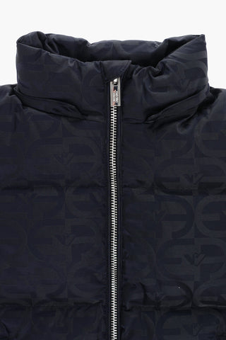 EMPORIO All-Over Logo Nylon Down Jacket