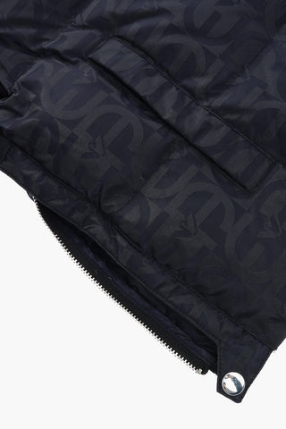 EMPORIO All-Over Logo Nylon Down Jacket