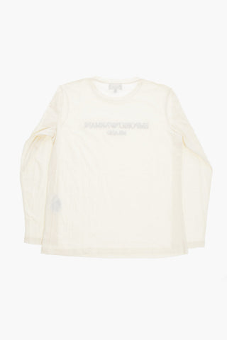 EMPORIO Long Sleeve Crew-Neck T-shirt with Velvet Logo
