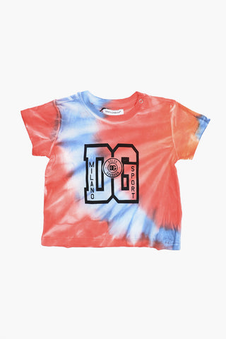 Tie Dye Effct Crew-Neck T-shirt