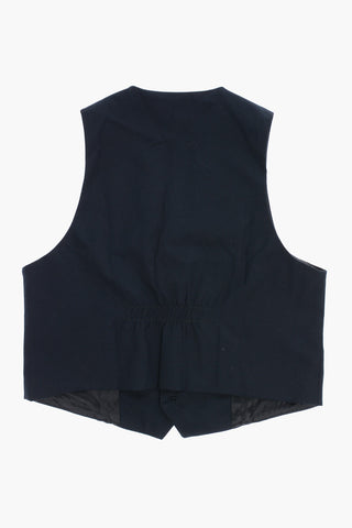 EMPORIO Solid Color Waistcoat with 4-Buttons