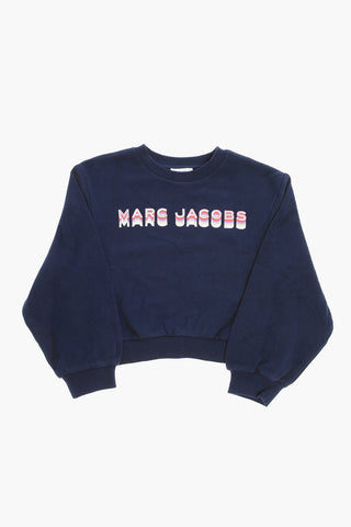 Crew-Neck Sweatshirt with Logo-Print