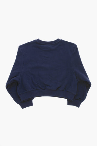 Crew-Neck Sweatshirt with Logo-Print