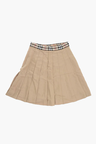 Gonna A Portafoglio in Twill di Lana 