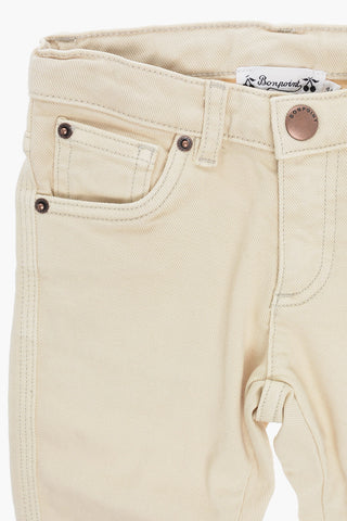 Solid Color Stretch Denim Jeans
