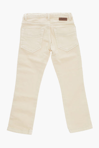 Solid Color Stretch Denim Jeans