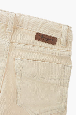 Solid Color Stretch Denim Jeans