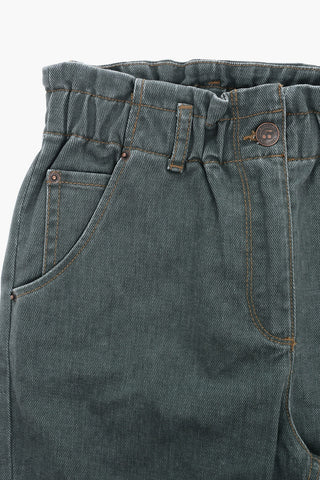 high-Waist Jeans with Belt Loops