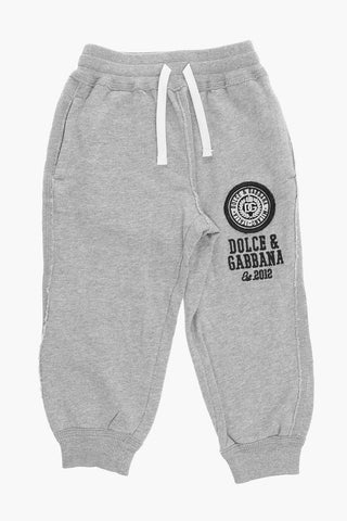 Joggers in Cotone a 3 Tasche con Ricamo Logo