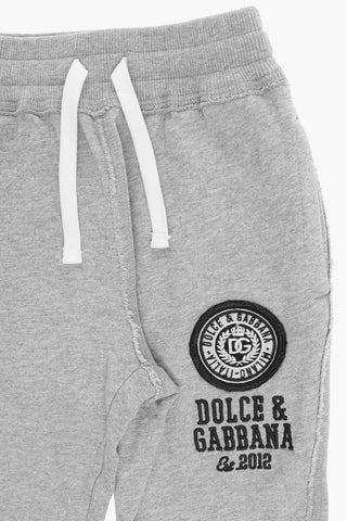 Cotton 3-Pockets Joggers with Logo-Embroidery